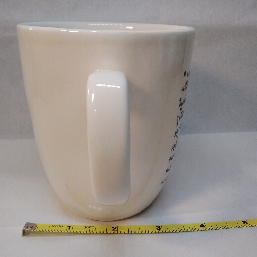Magenta M Ladybug MUG Off White w/ Red Ladybug 16 oz. Cup - Picture 4 of 12